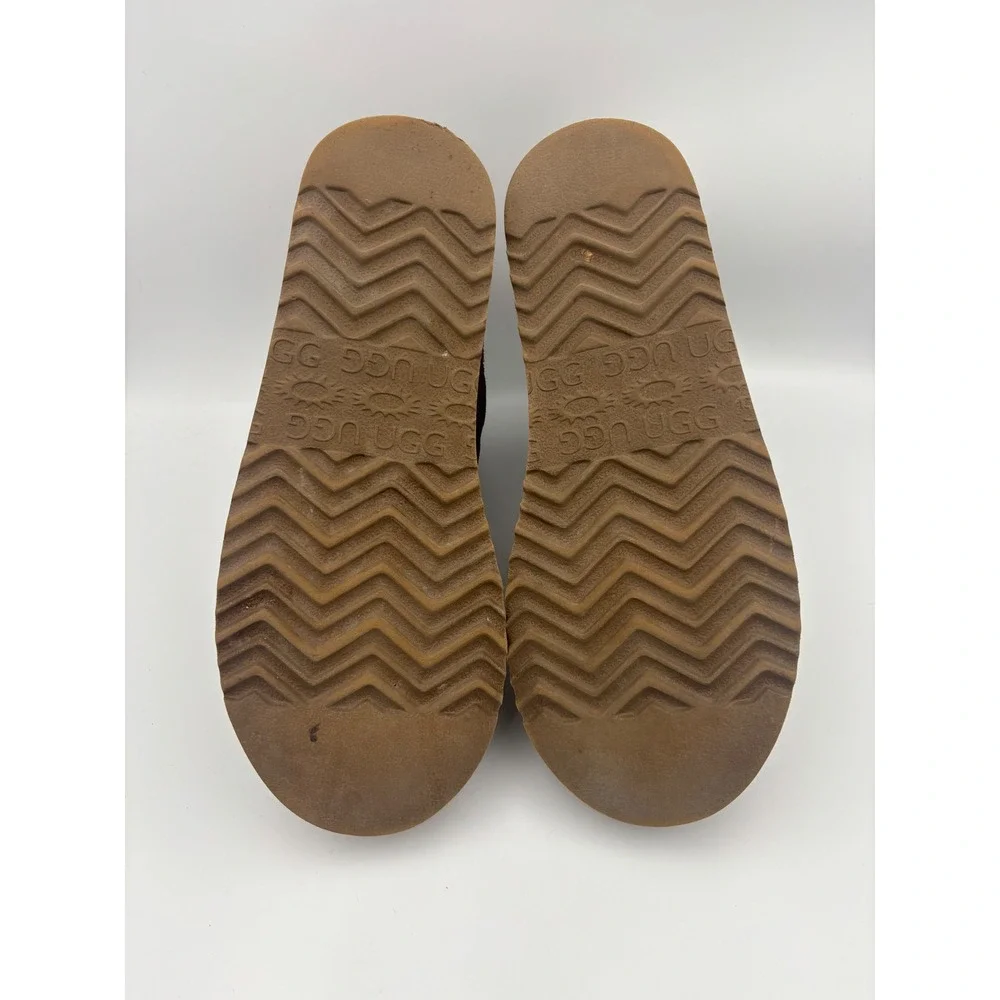 UGG Australia Chelsea Boots Brown Suede Sheep Skin Lined Men's 10